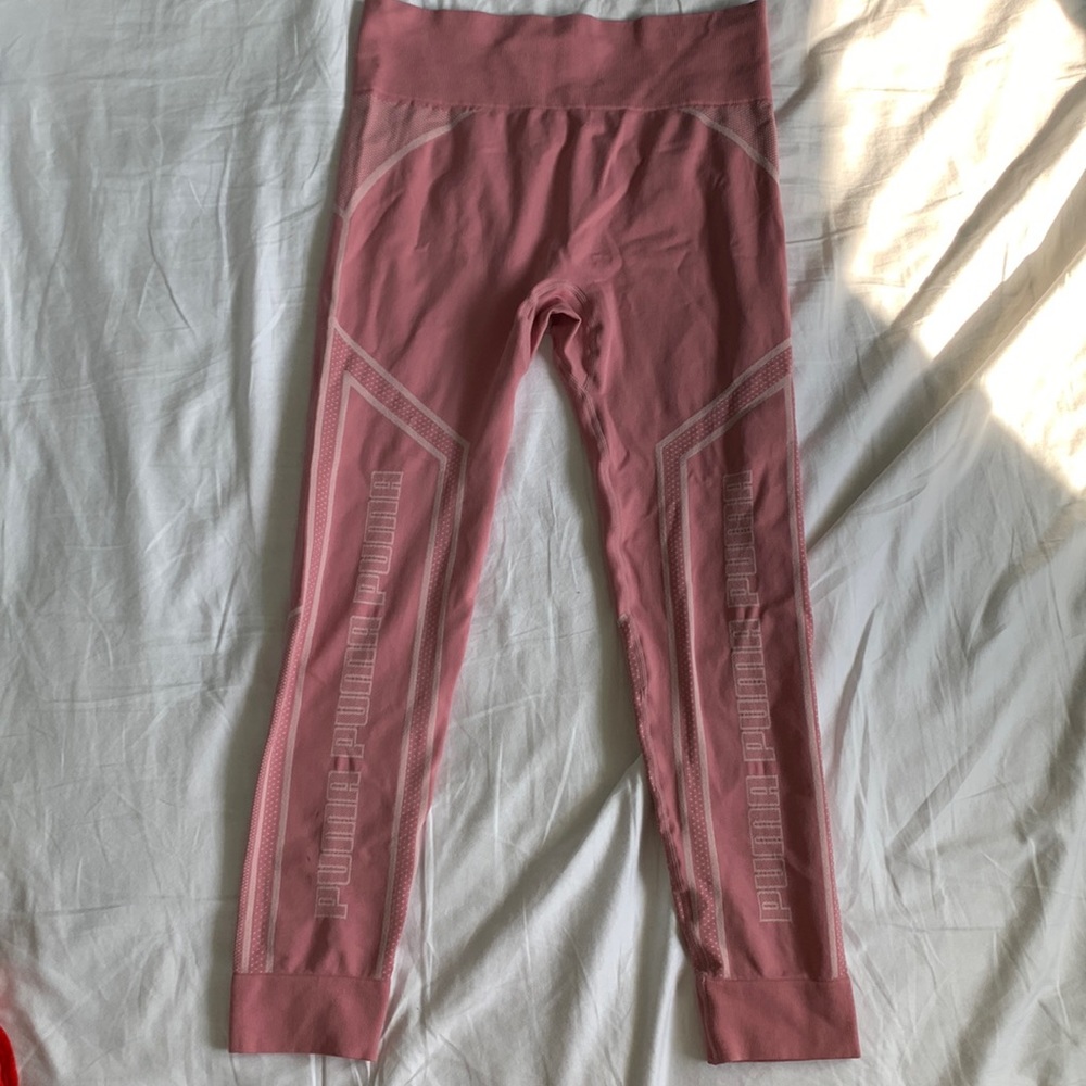 PUMA pink leggings size L